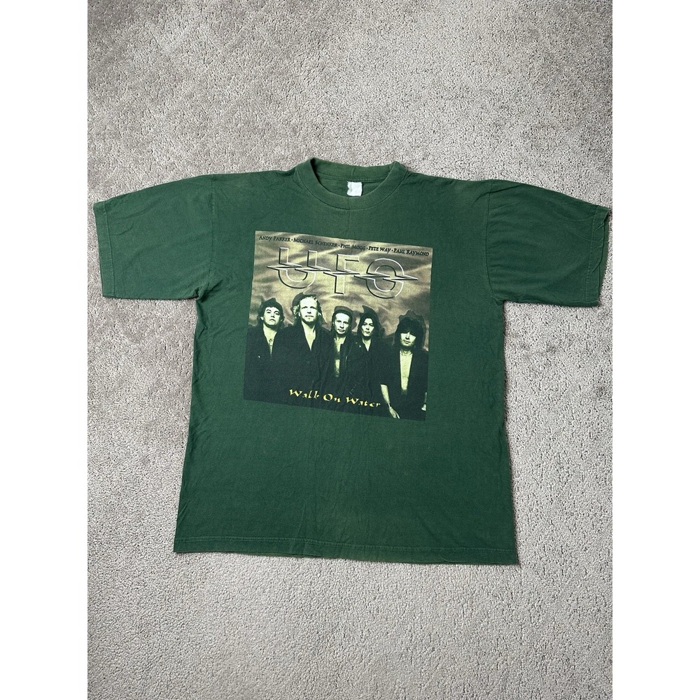 Vintage Mens Tshirt 1998 UFO WALK ON WATER Tour Rock Metal Music, Size L